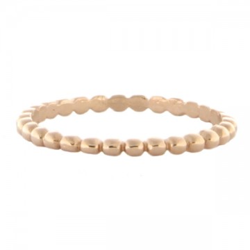 Bolletjes ring 2mm rose