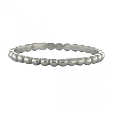 Bolletjes ring 2mm zilver