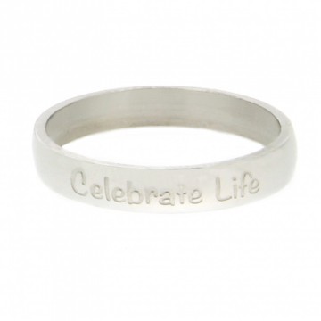 Celebrate Life 4 mm silver