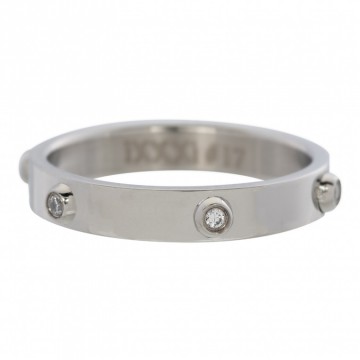 Zirconia 6 steen 4 MM cristal zilver