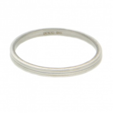Ribbel 2 MM Smalle ring zilver