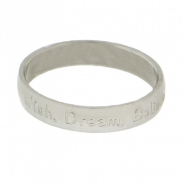 Wish Dream Believe 4mm Silver