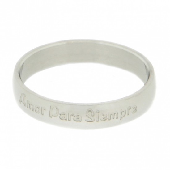 Amor Para siempre 4 mm silver