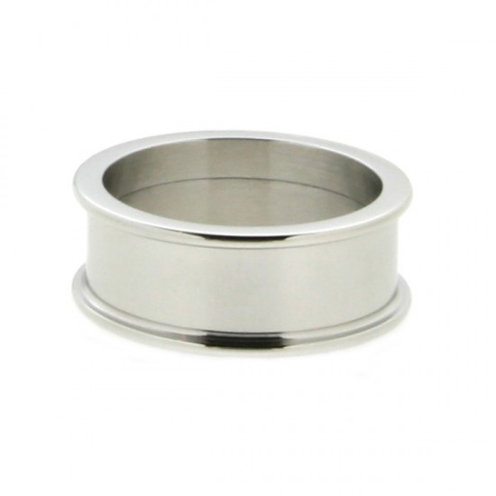 8 mm Basisring zilver