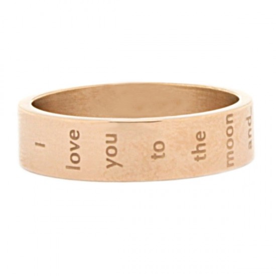 6 mm Rose i love you to the moon and back