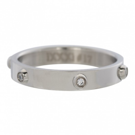 Zirconia 6 steen 4 MM cristal zilver