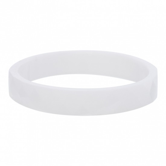 Facetring keramiek 4 mm wit