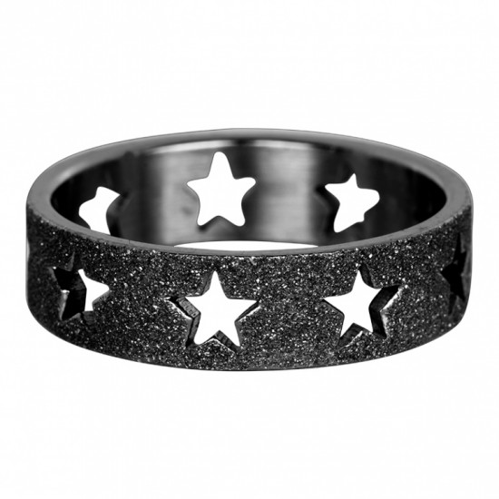 sandblasted ster open black 6 mm