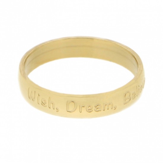 Wish Dream Believe 4mm Gold