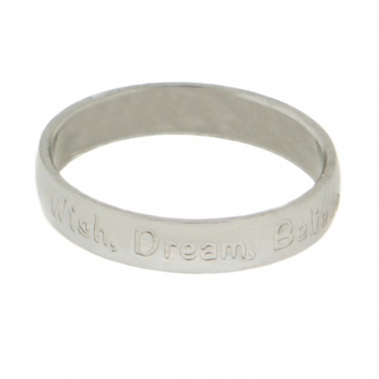 Wish Dream Believe 4mm Silver